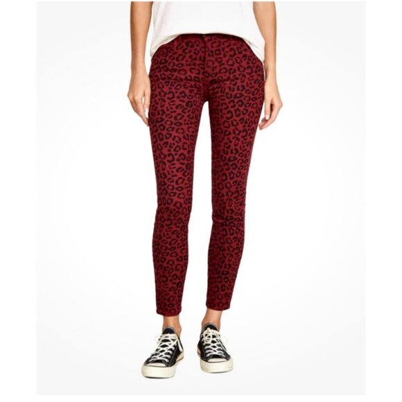 NWT Social Standard By Sanctuary Animal Print Leppard Ankle Skinny Jeans Size 8 - Picture 1 of 14